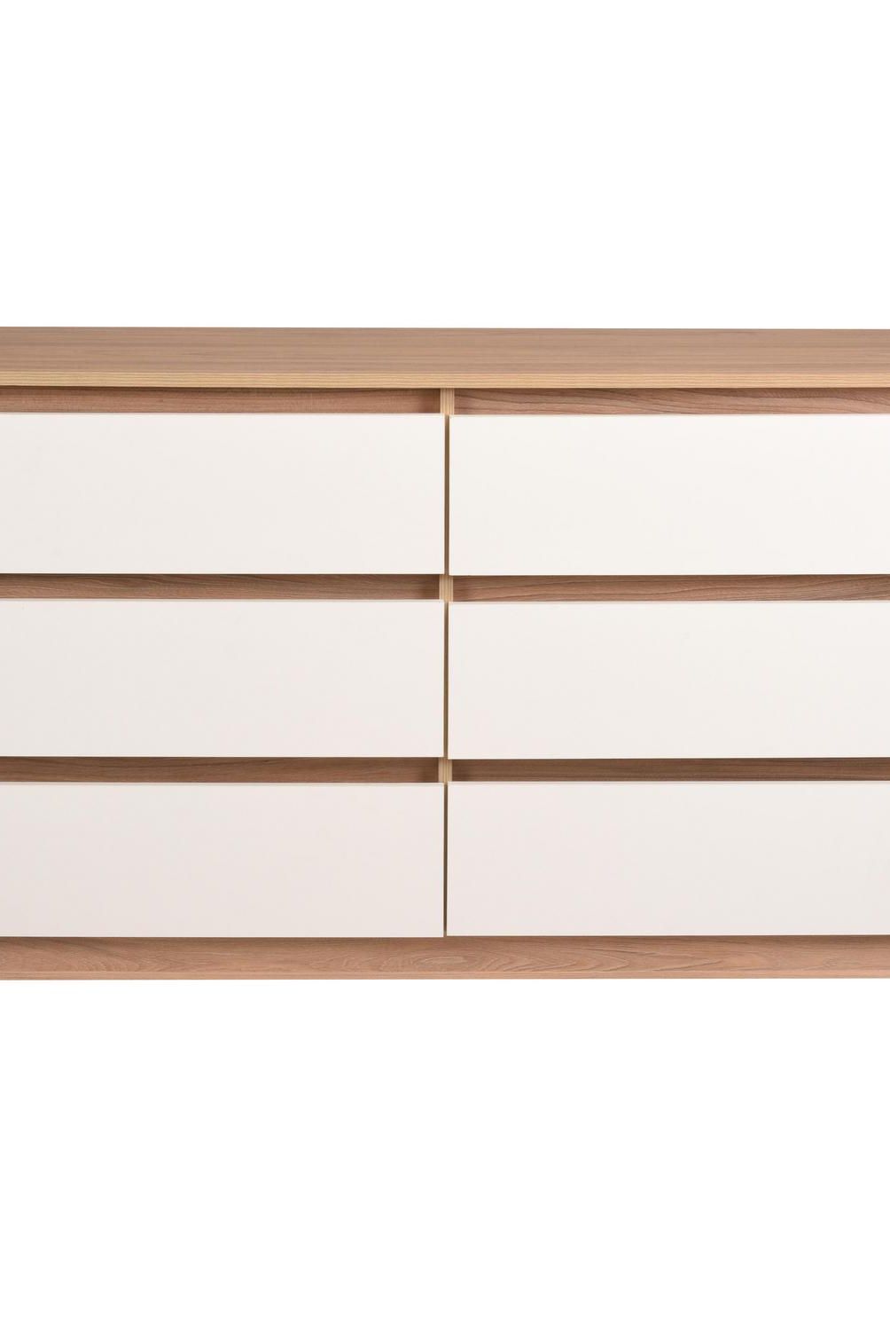 CIC - Cómoda 6 Cajón(es) Nordica 120x69x45 cm Blanco