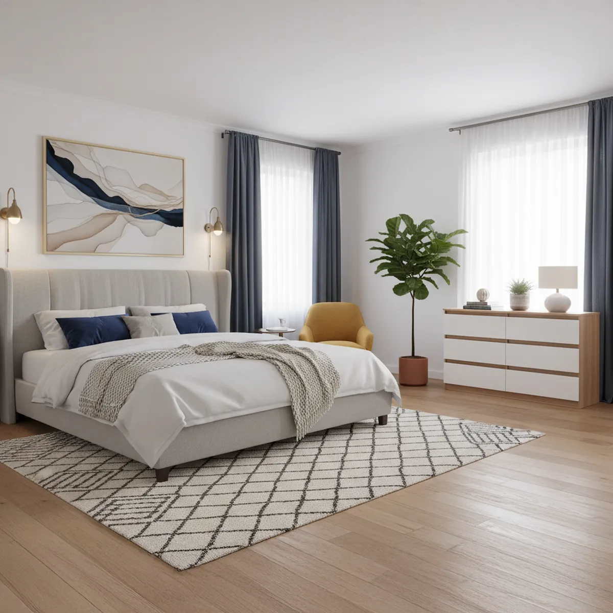 CIC - Cómoda 6 Cajón(es) Nordica 120x69x45 cm Blanco