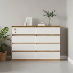 CIC - Cómoda 6 Cajón(es) Nordica 120x69x45 cm Blanco