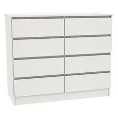 CIC - Cómoda 8 Cajón(es) Austria 100x85x45 cm Blanco