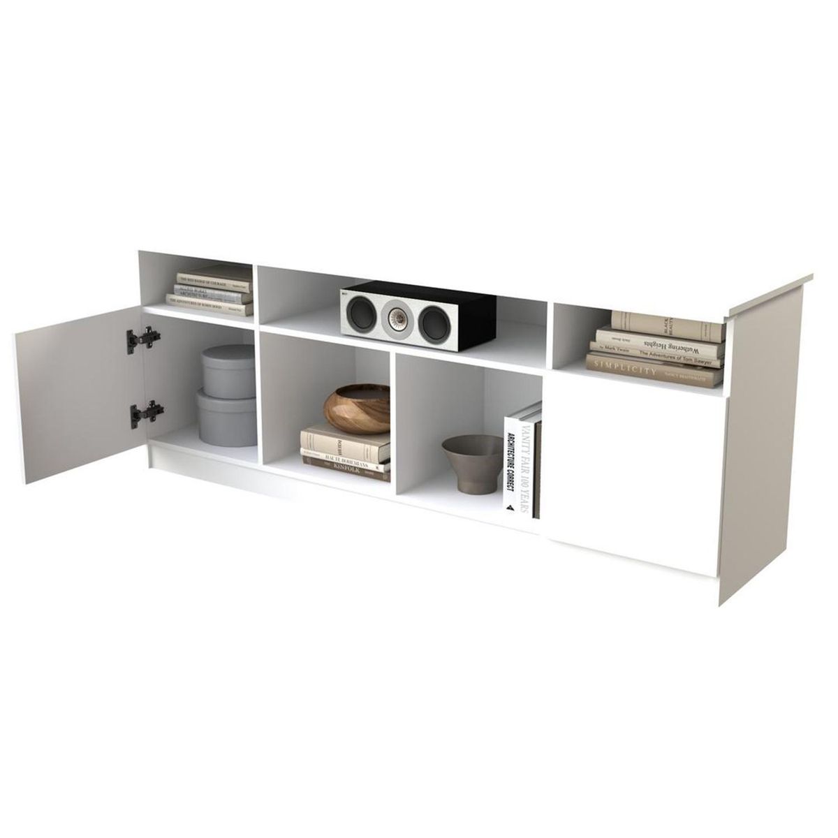 CIC - Rack TV" 75 " Atenas Blanco 170x65x48 cm