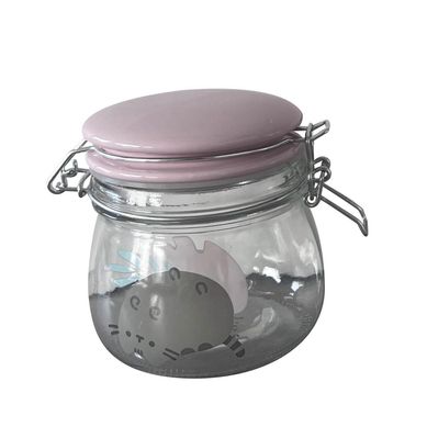 Canister vidrio 500 ml pusheen