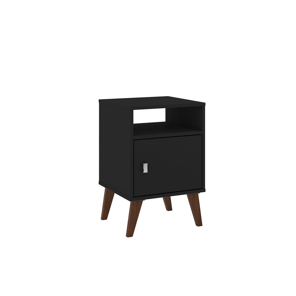 HOGA - Velador 1 Cajón(es) Praga 40x60x38 cm Negro