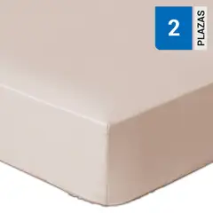 ROYAL SUPREME - Sábana bajera 2 plazas liso skin