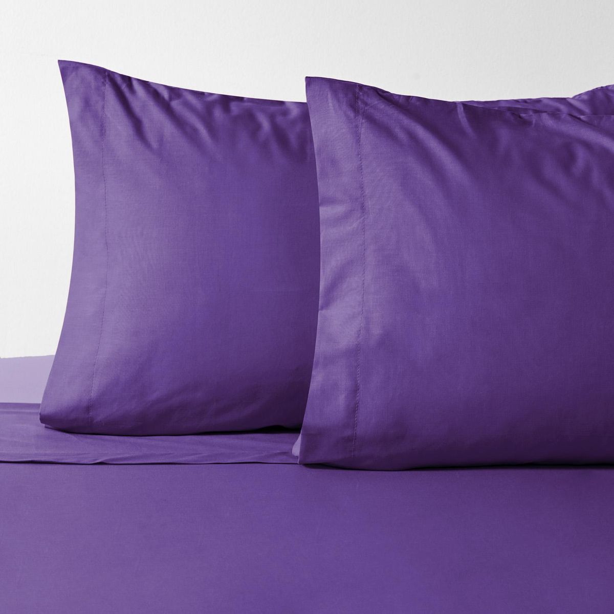 AMERICAN FAMILY - Juego de Sábanas Bicolor King 144 Hilos Morado