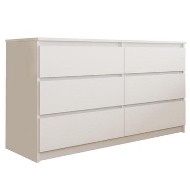 Cmoda Nordica 6 cajones blanco