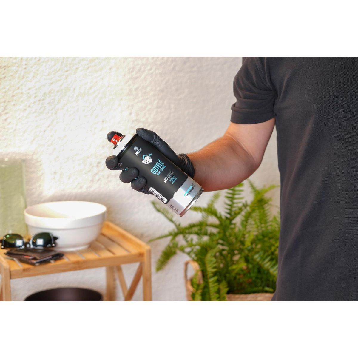 MONTANA COLORS - Pintura Efecto Mármolina Spray 0.4 l Mate Blanco