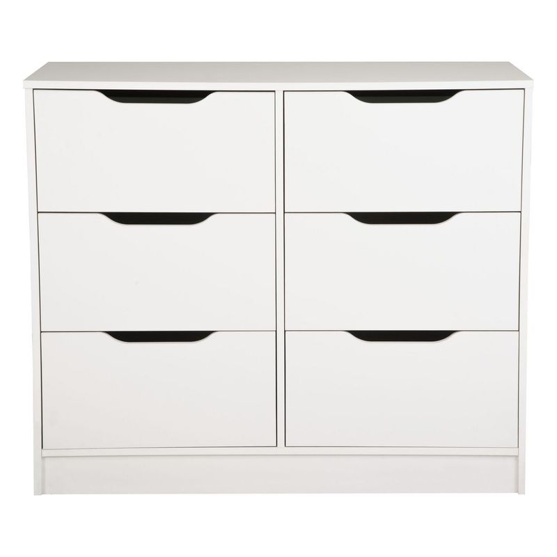 CIC - Cómoda 6 Cajón(es) 6 cajones 100x85x45 cm Blanco