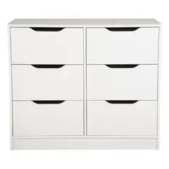 CIC - Cómoda 6 Cajón(es) 6 cajones 100x85x45 cm Blanco