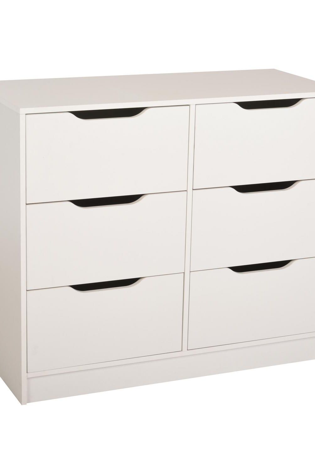 CIC - Cómoda 6 Cajón(es) 6 cajones 100x85x45 cm Blanco