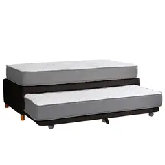 LATAM HOME - Cama 1.5 plazas Zen Best Negro