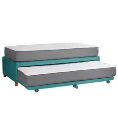 LATAM HOME - Cama nido Zen Best tela turquesa