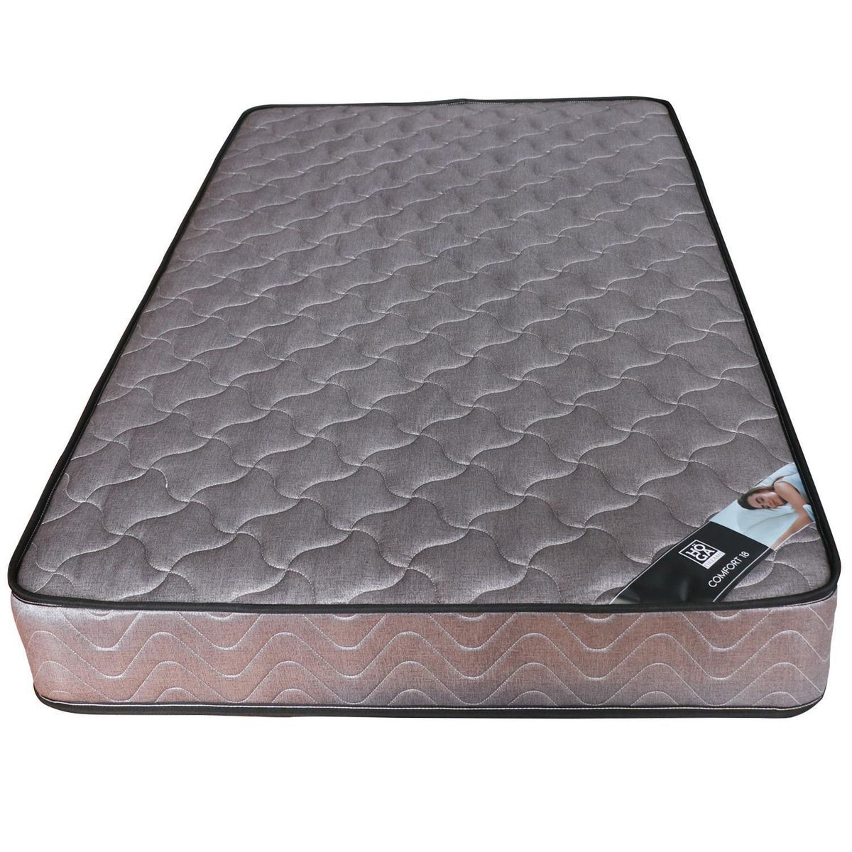 HOGADREAMS - Colchón Comfort alto 18 cm 1.5 plaza