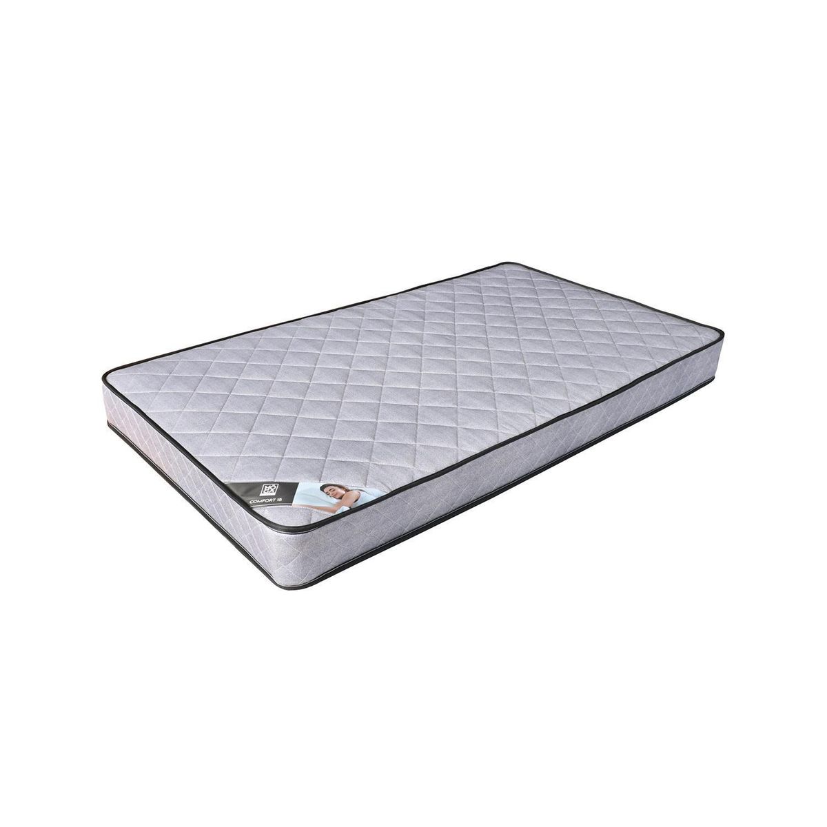 HOGADREAMS - Colchón Comfort alto 15 cm 1.5 plaza