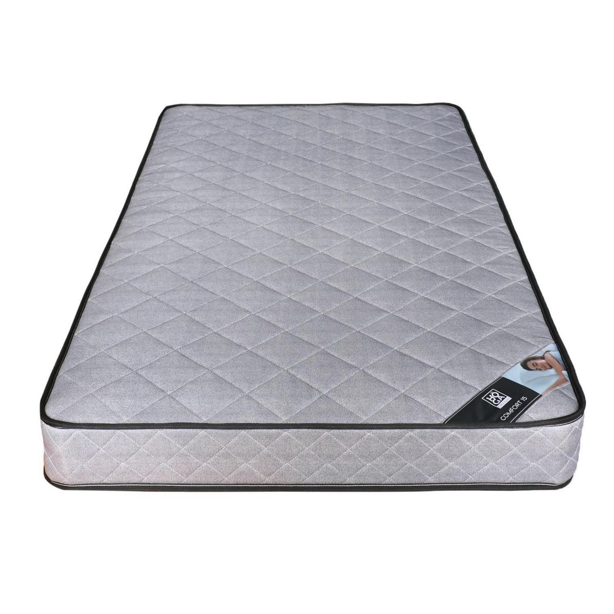 HOGADREAMS - Colchón Comfort alto 15 cm 1.5 plaza