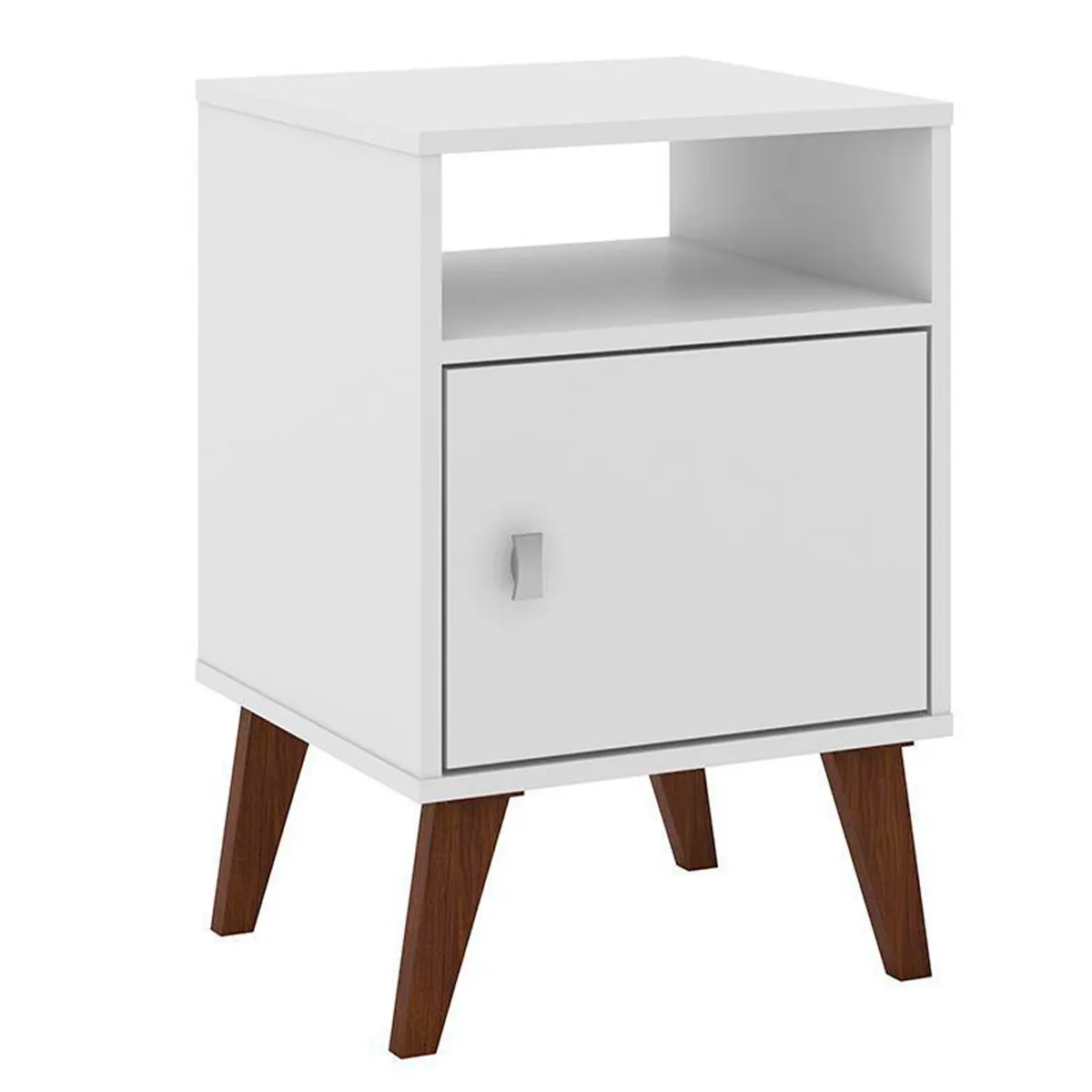 HOGA - Velador 1 Cajón(es) Praga 40x60x38 cm Blanco