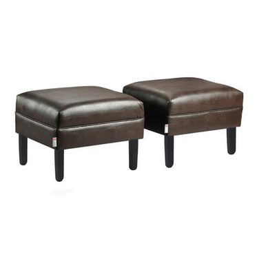 Set 2 Poufs Sky PU