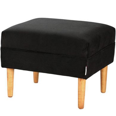 Pouf Provenza felpa 04 Negro