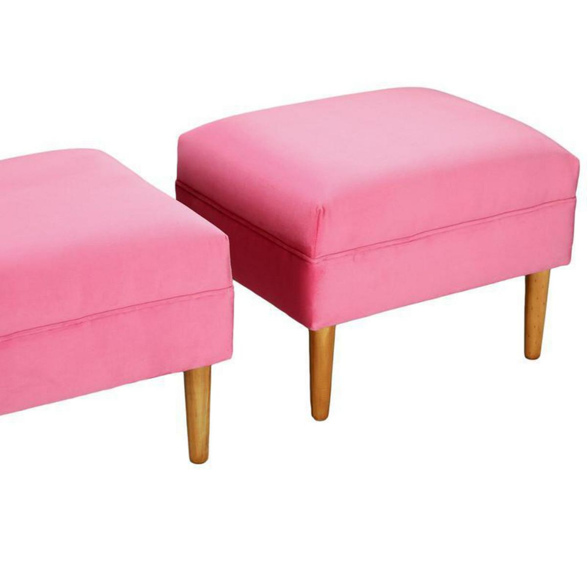 BODEVIR - Set 2 Poufs Provenza Felpa 04