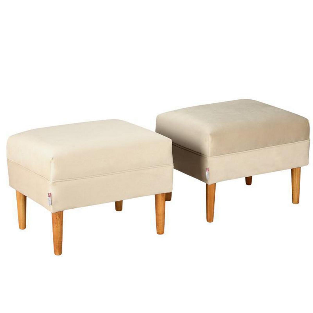 BODEVIR - Set 2 Poufs Provenza Felpa 04