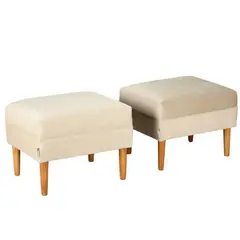 BODEVIR - Set 2 Poufs Provenza Felpa 04
