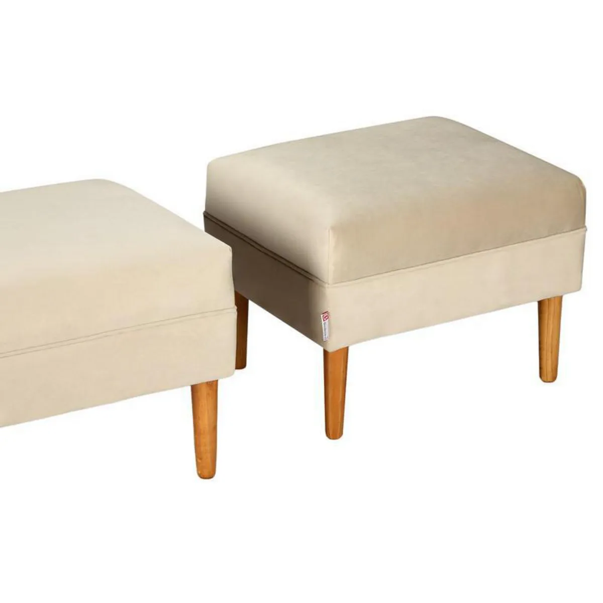 BODEVIR - Set 2 Poufs Provenza Felpa 04