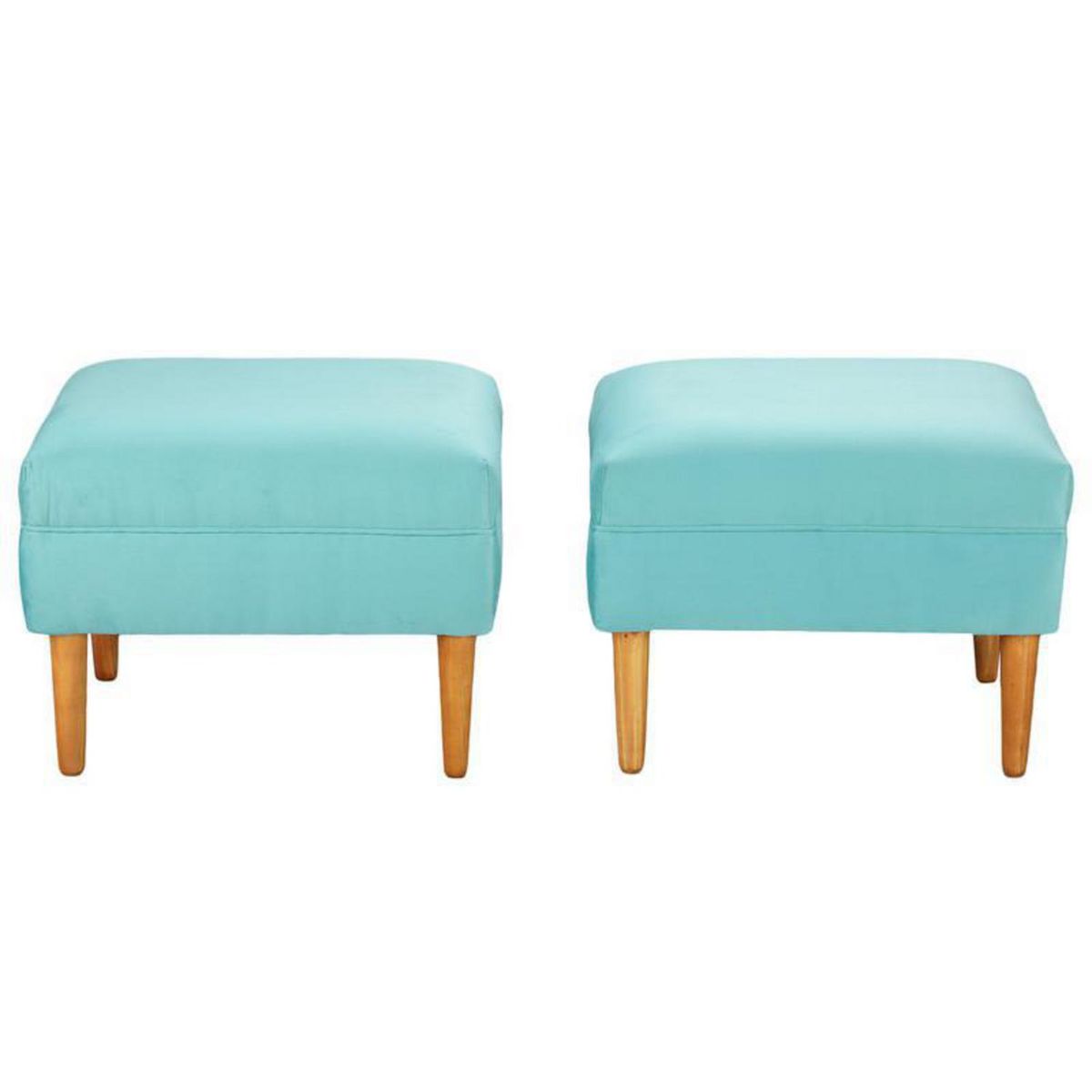BODEVIR - Set 2 Poufs Provenza Felpa 04