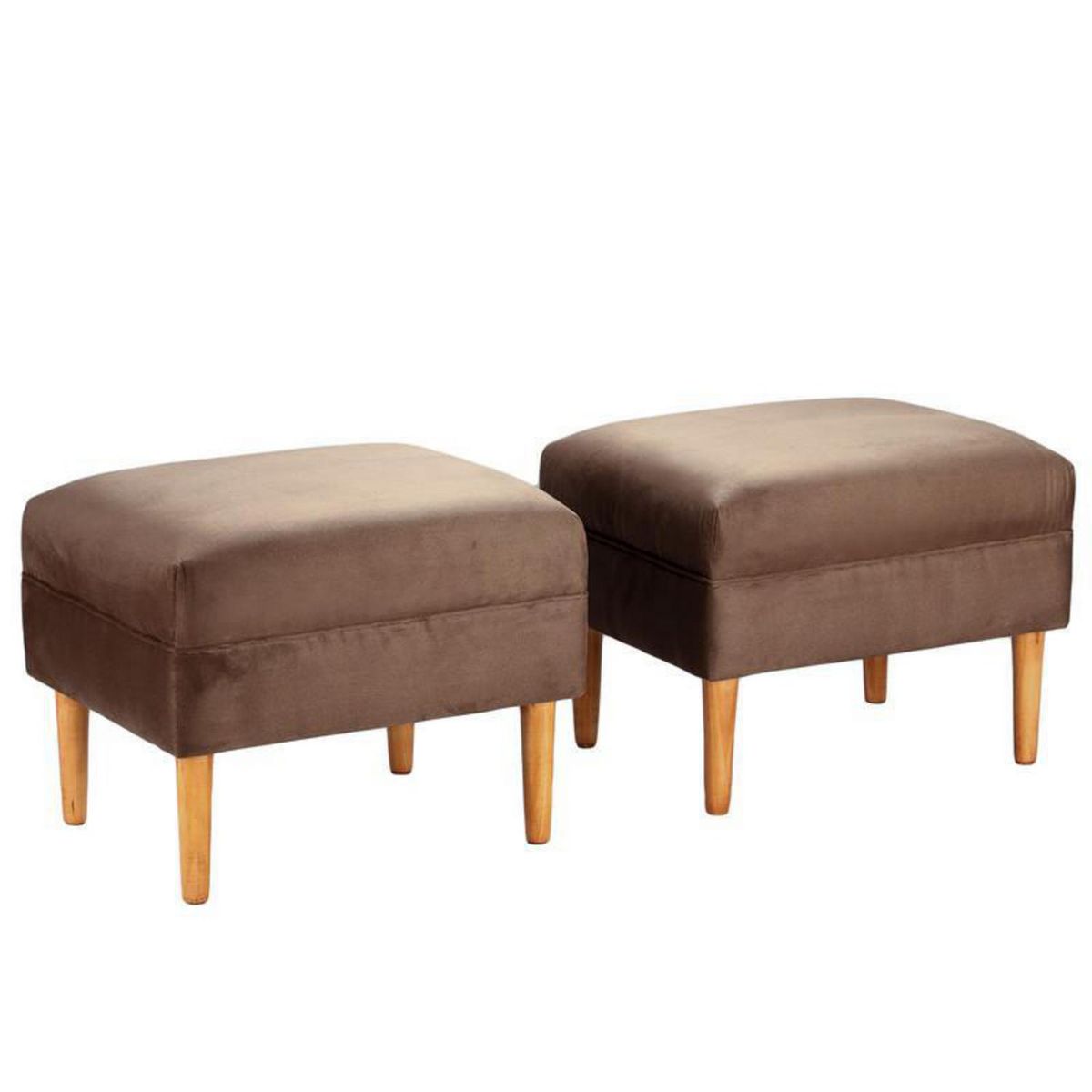 BODEVIR - Set 2 Poufs Provenza Felpa 04