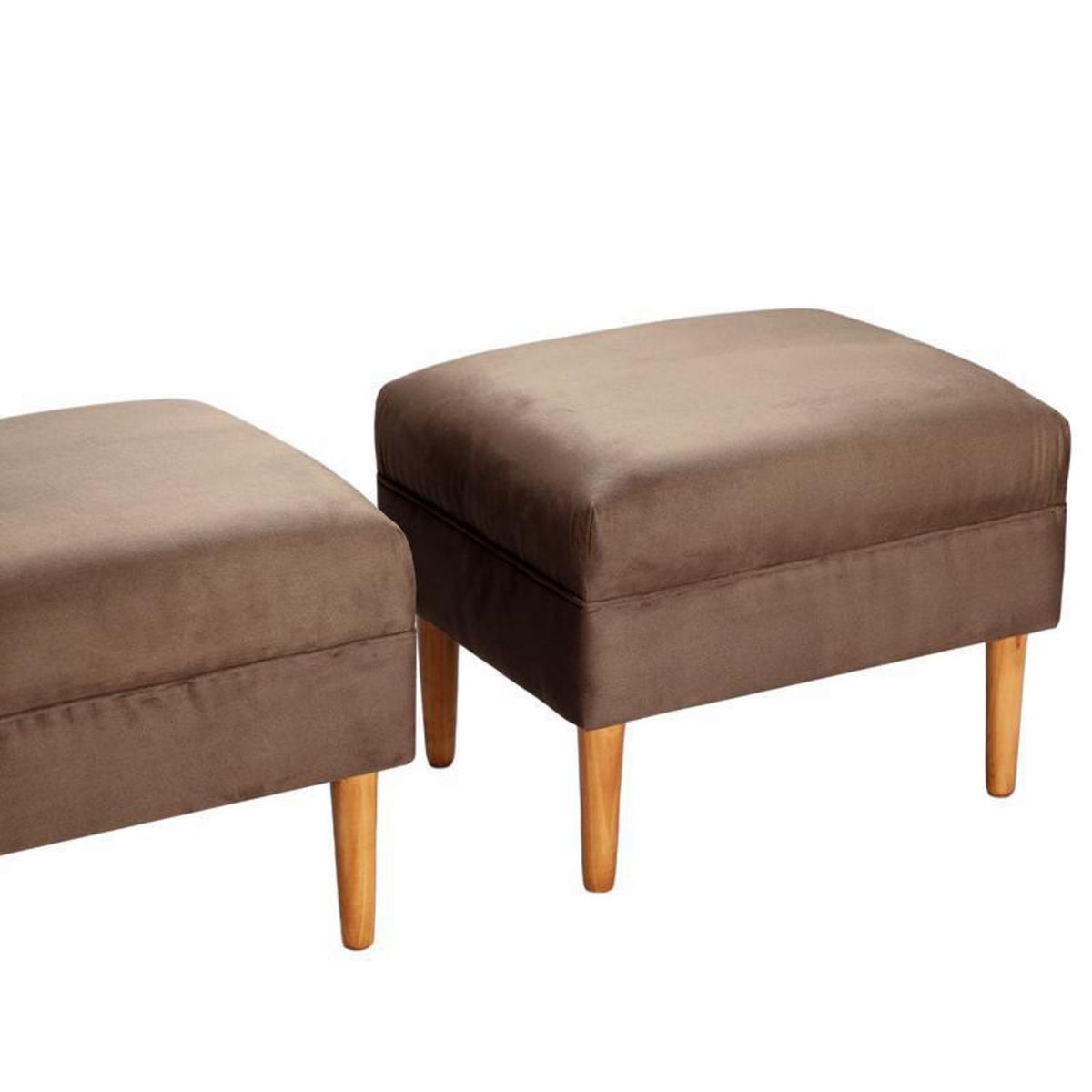 BODEVIR - Set 2 Poufs Provenza Felpa 04