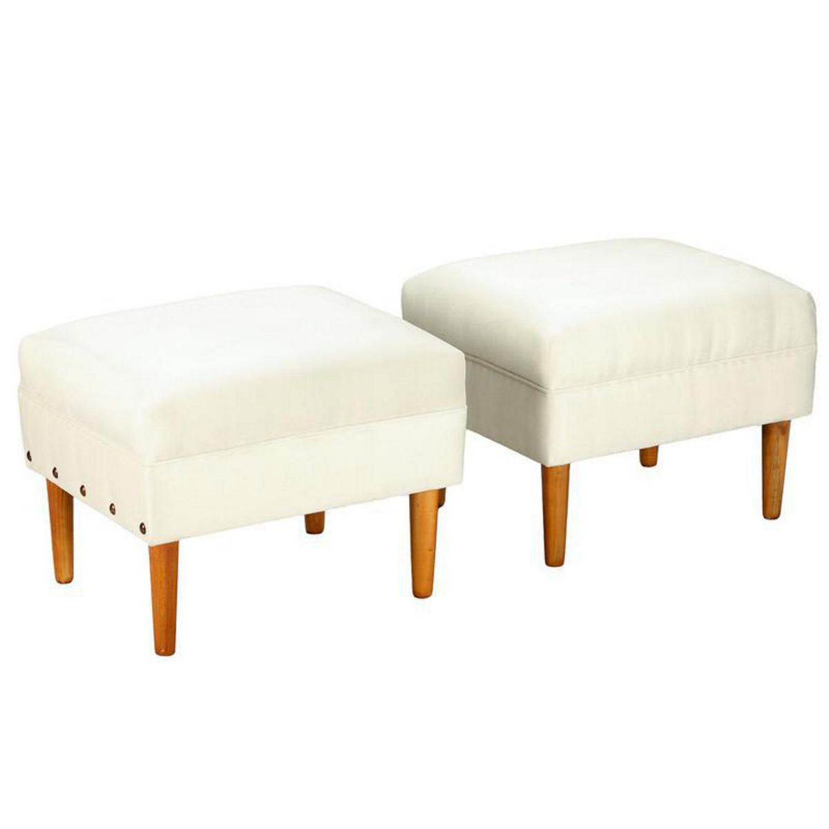 BODEVIR - Set 2 Poufs Provenza Felpa 04