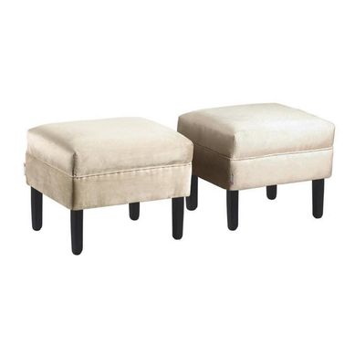 Set 2 Poufs Sky felpa 00 Beige