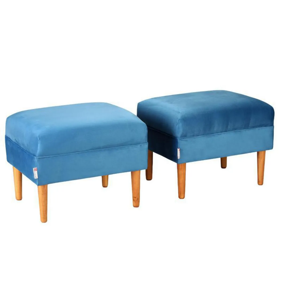 BODEVIR - Set 2 Poufs Provenza Felpa 04