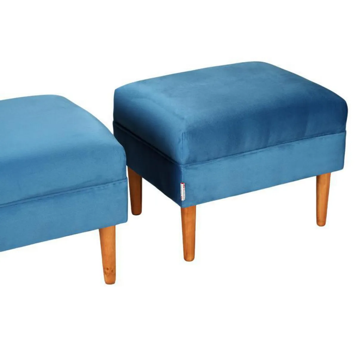 BODEVIR - Set 2 Poufs Provenza Felpa 04