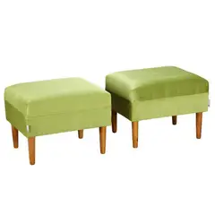 BODEVIR - Set 2 Poufs Provenza Felpa 04