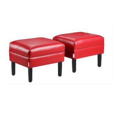 Set 2 Poufs Sky PU 00 Rojo