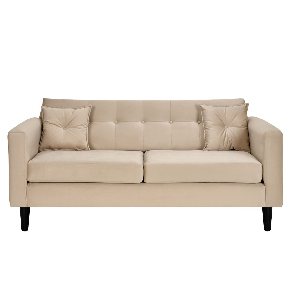 BODEVIR - Sofa New Retro 3 Cuerpos Felpa 00