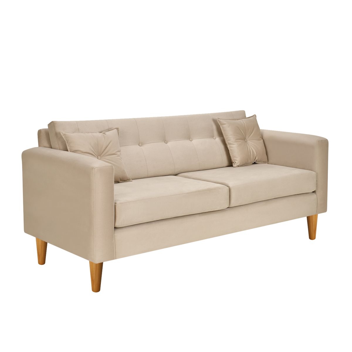 BODEVIR - Sofa New Retro 3 Cuerpos Felpa 04