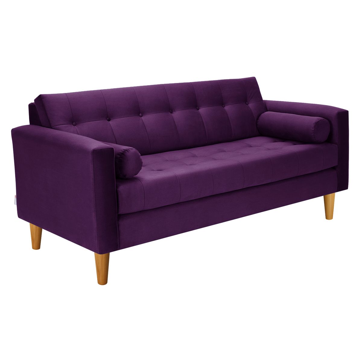 BODEVIR - Sofa Retro 3 Cuerpos Felpa 04