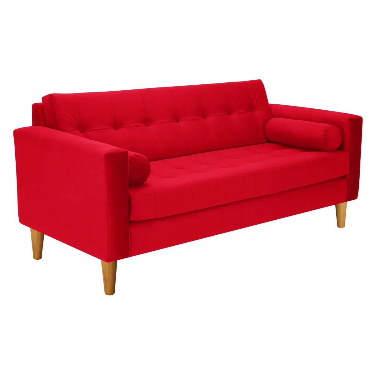 BODEVIR - Sofa Retro 3 Cuerpos Felpa 04