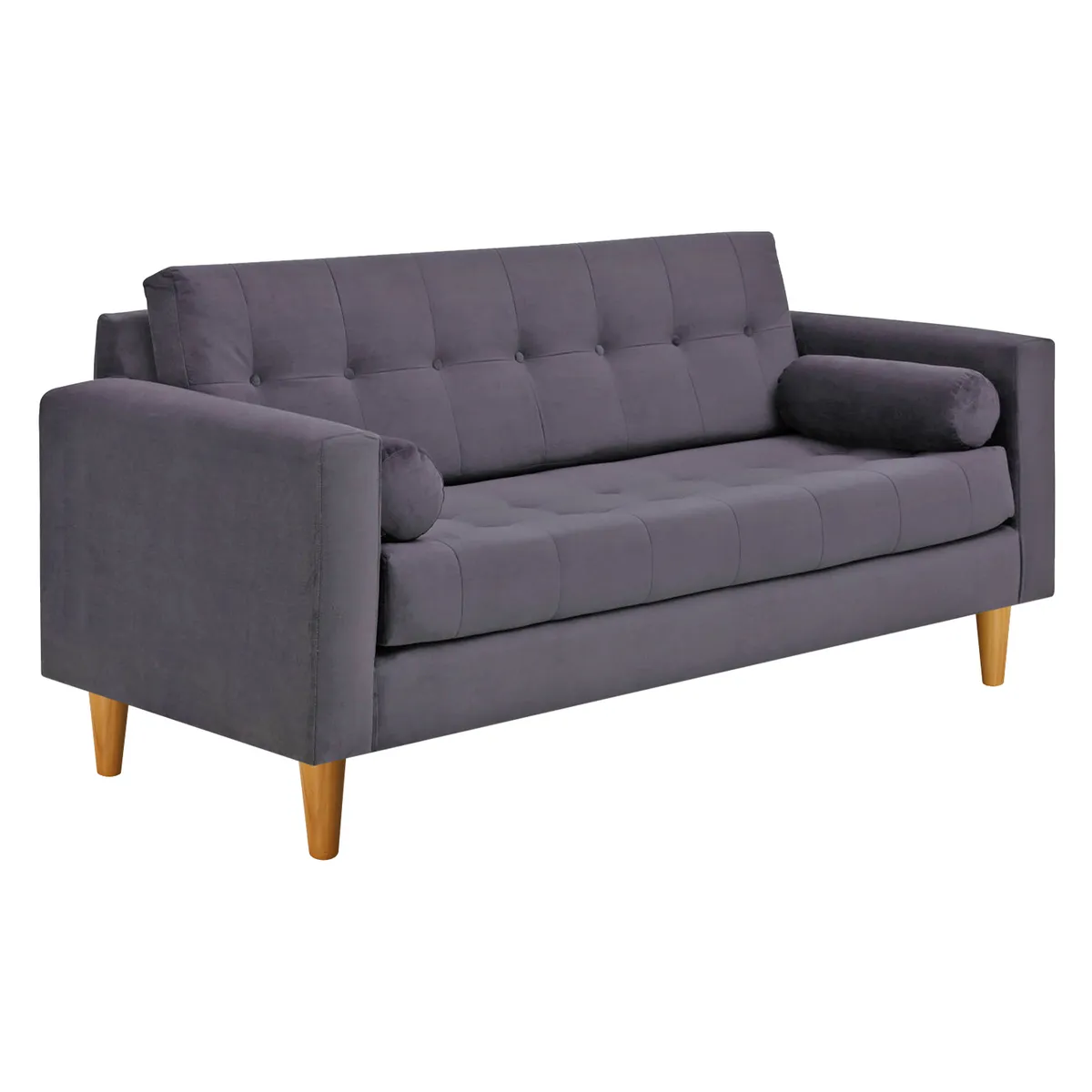 BODEVIR - Sofa Retro 3 Cuerpos Felpa 04
