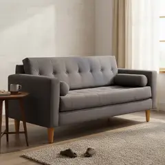 BODEVIR - Sofa Retro 3 Cuerpos Felpa 04