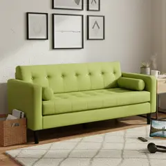 BODEVIR - Sofa Retro 3 Cuerpos Felpa 00
