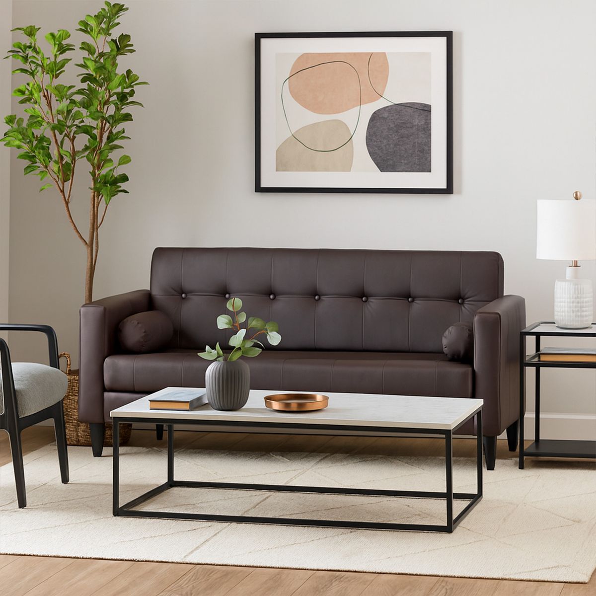 BODEVIR - Sofa Retro 3 Cuerpos Pu 00