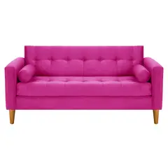 BODEVIR - Sofa Retro 3 Cuerpos Felpa 04