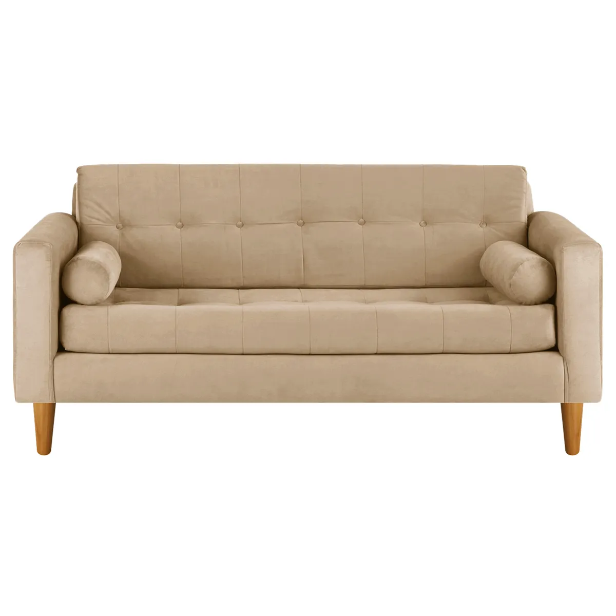 BODEVIR - Sofa Retro 3 Cuerpos Felpa 04