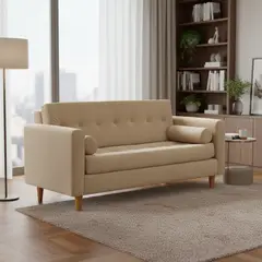 BODEVIR - Sofa Retro 3 Cuerpos Felpa 04