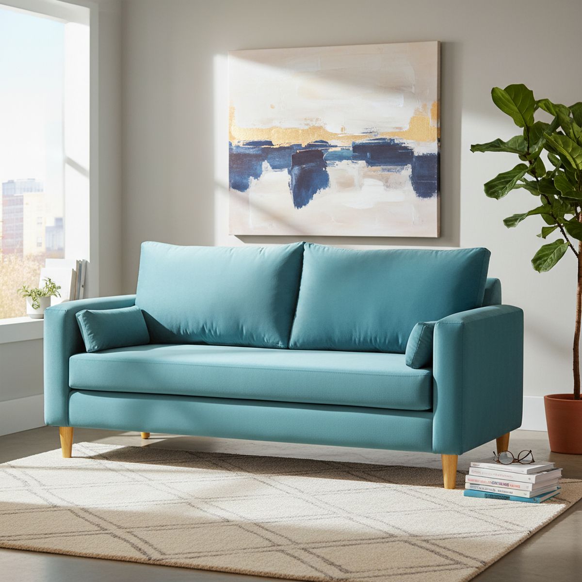Sofa Sky 3 Cuerpos Felpa 04, marca BODEVIR - Foto Principal