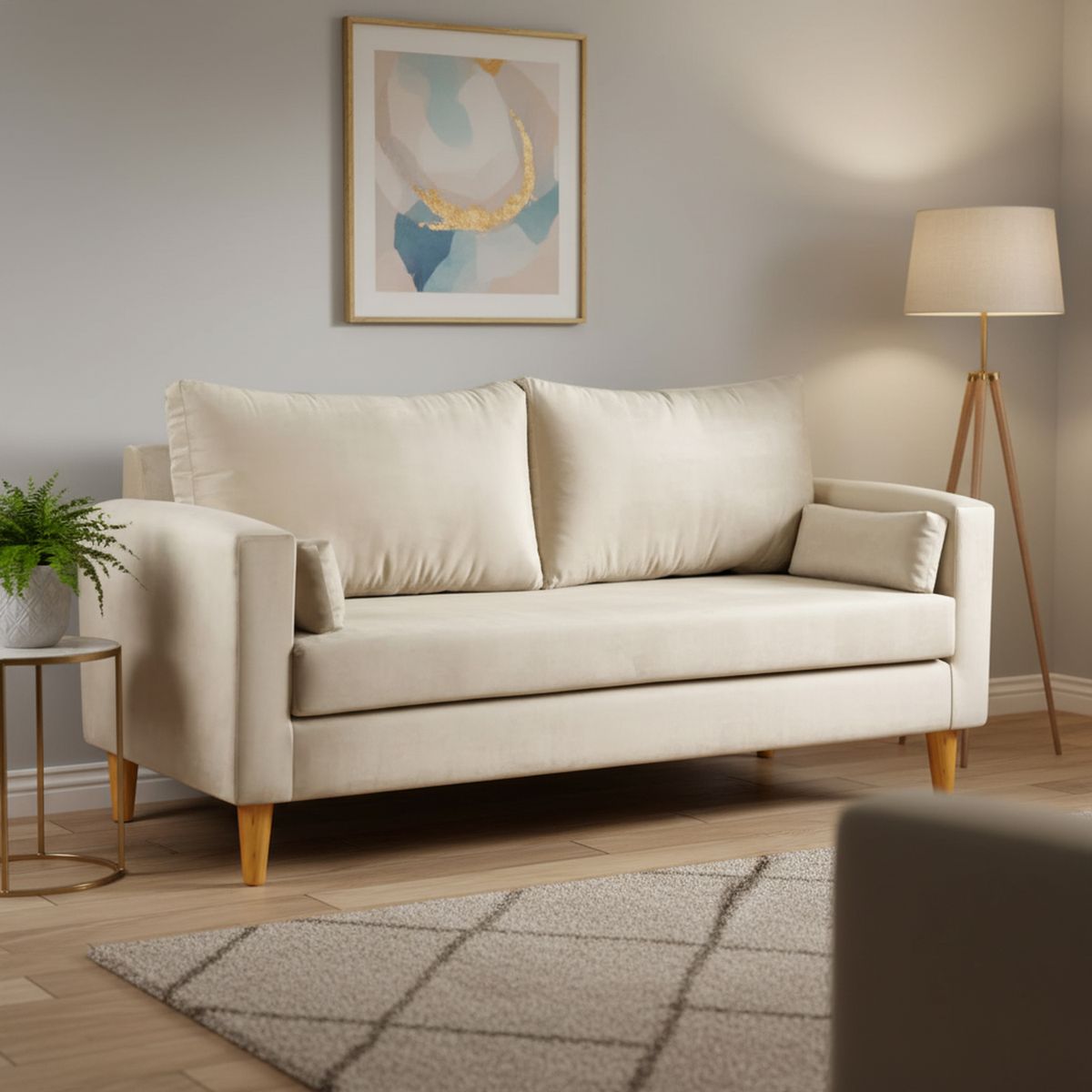 BODEVIR - Sofa Sky 3 Cuerpos Felpa 04