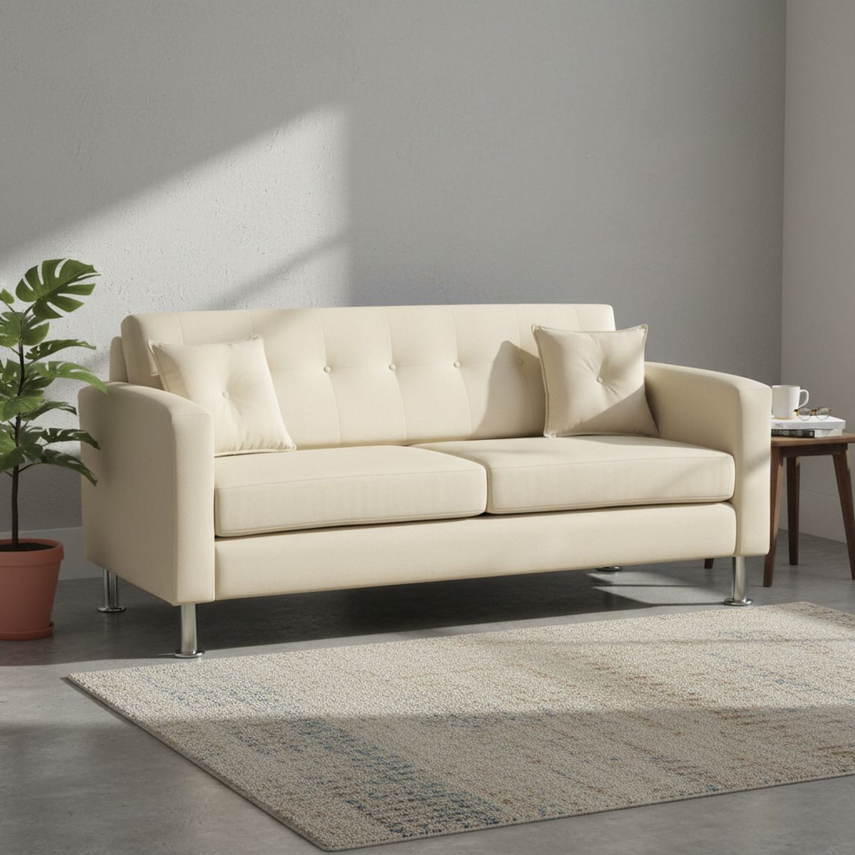 BODEVIR - Sofa New Retro 3 Cuerpos Felpa 12