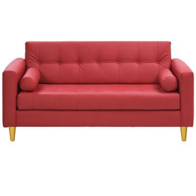 Sofa Retro 3C PU 01 Rojo